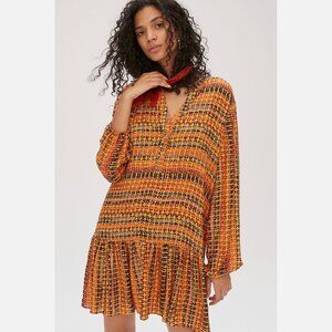 Anthropologie Saturday Sunday Elyn Tunic Dress Small Drop Waist Oversize Fall